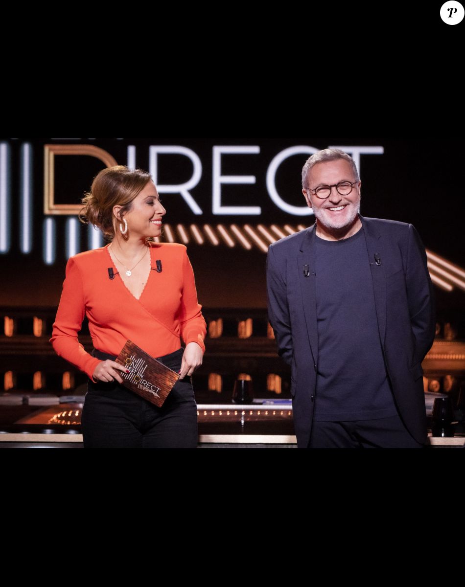 Exclusif -Léa Salamé, Laurent Ruquier - Sur le plateau de l'émission OEED (On Est En Direct) présentée par L.Salamé et L.Ruquier - Paris le 09/04/2022 - © Jack Tribeca / Bestimage