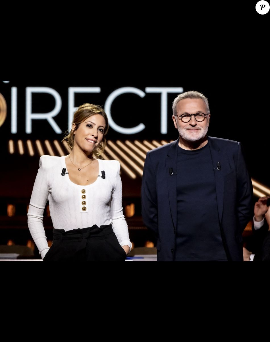 Exclusif - Léa Salamé, Laurent Ruquier - Enregistrement de l'émission "On Est En Direct (OEED)", présentée par L.Ruquier et L.Salamé, et diffusée en direct le 5 mars sur France 2 © Jack Tribeca / Bestimage