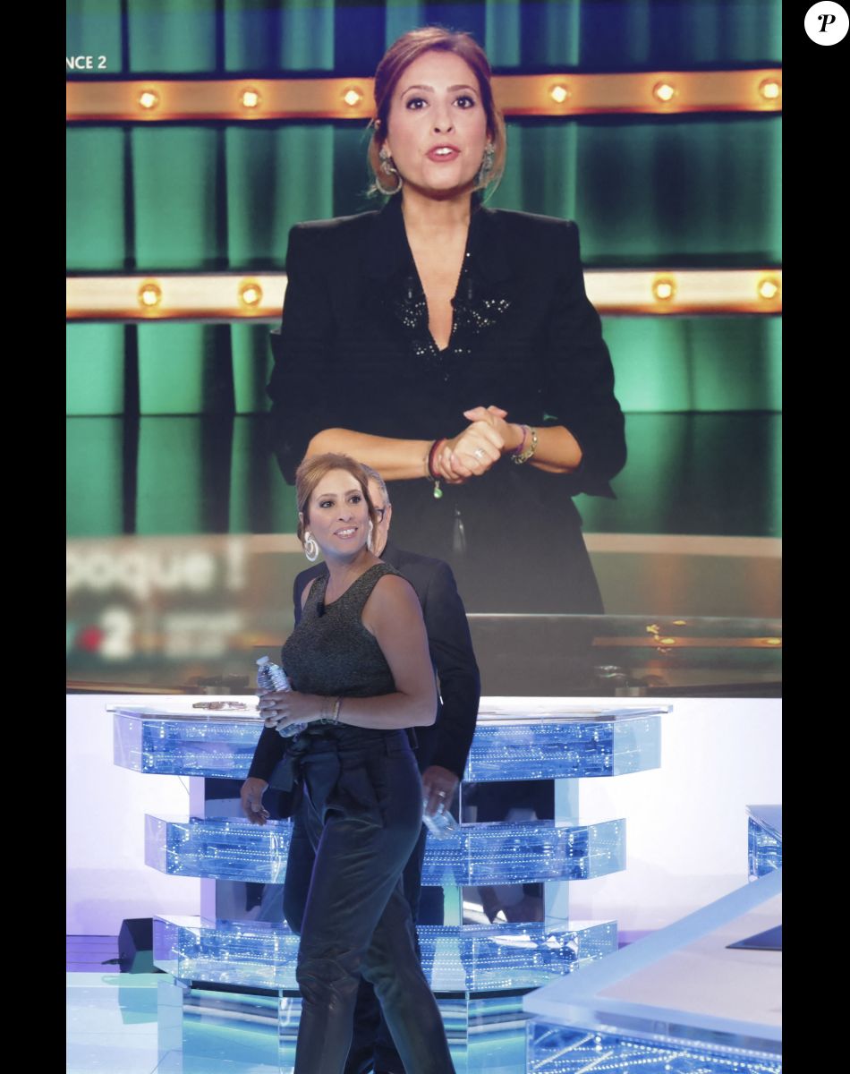 Exclusif - Léa Salamé sur le plateau de l'émission "Touche Pas à Mon Poste (TPMP)", présentée par C.Hanouna et diffusée en direct sur C8 le 22 septembre © Jack Tribeca / Bestimage