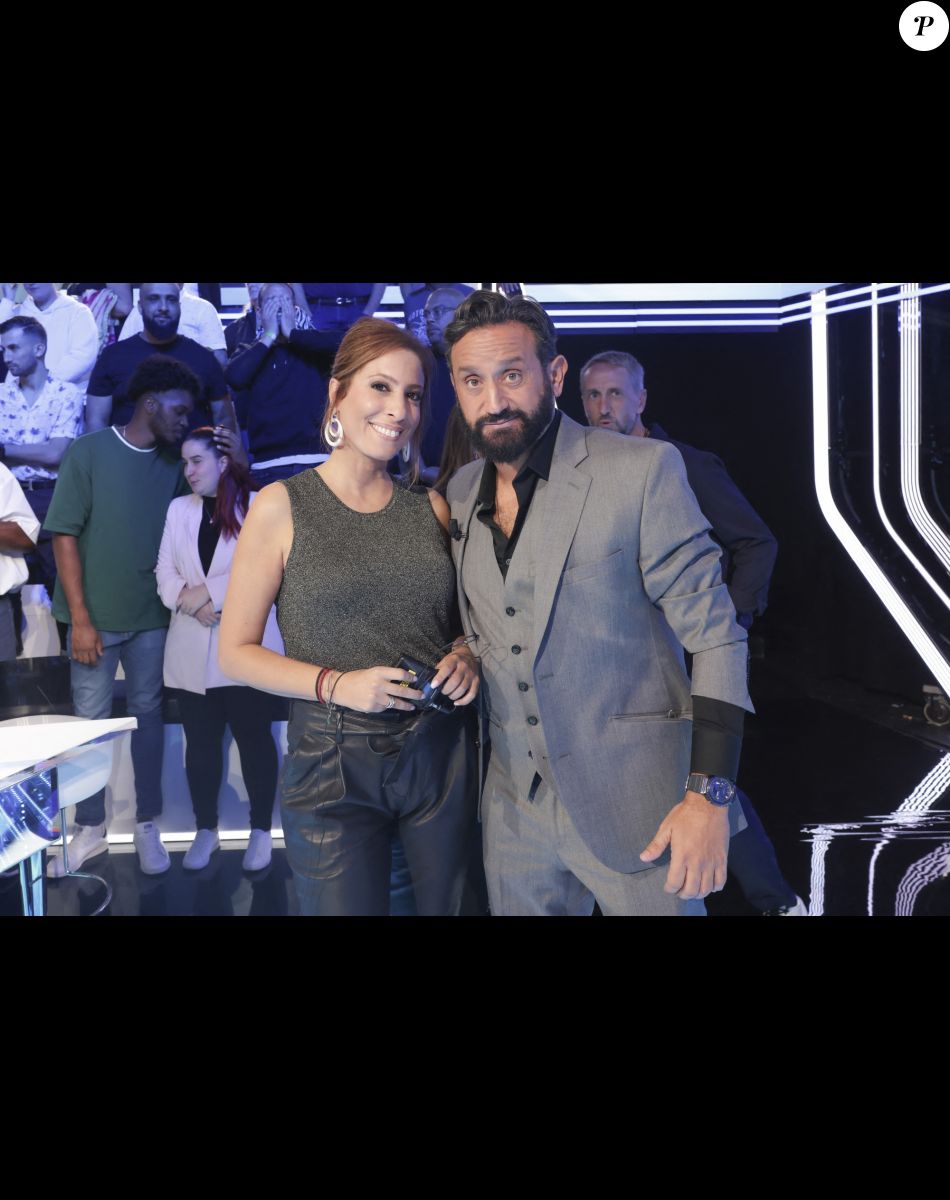 Exclusif - Léa Salamé, Cyril Hanouna sur le plateau de l'émission "Touche Pas à Mon Poste (TPMP)", présentée par C.Hanouna et diffusée en direct sur C8 le 22 septembre © Jack Tribeca / Bestimage