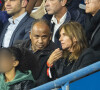 Jean Tigana et sa compagne - People dans les tribunes lors du match de la 5ème et avant-dernière journée de Ligue des nations entre la France et l'Autriche (2-0) au Stade de France à Saint-Denis le 22 septembre 2022.