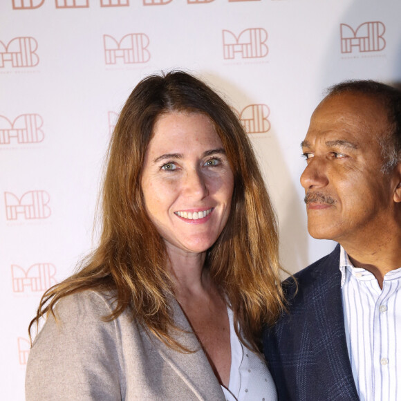 Pascal Légitimus et sa femme Adriana Santini - Inauguration de la Brasserie " Madame Brasserie " au 1er étage de La Tour Eiffel à Paris. Le 22 Septembre 2022. © Bertrand Rindoff Petroff-Giancarlo Gorassini / Bestimage