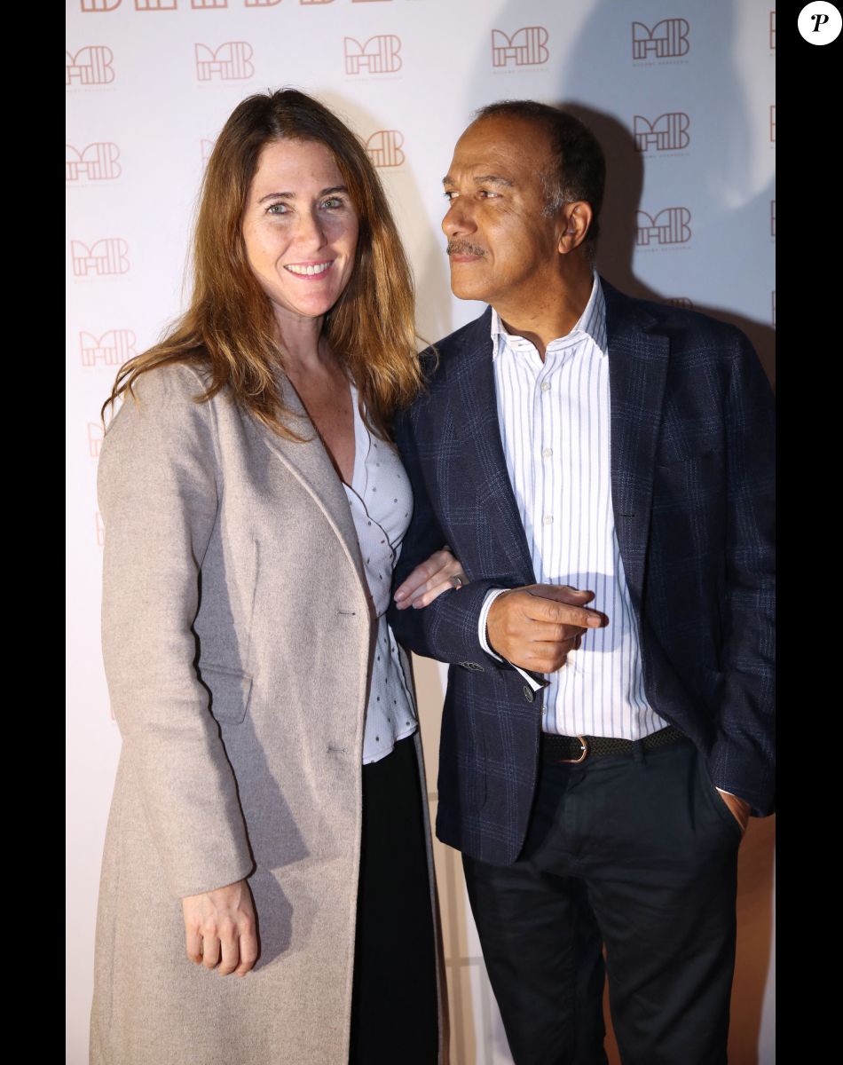 Pascal Légitimus et sa femme Adriana Santini - Inauguration de la Brasserie " Madame Brasserie " au 1er étage de La Tour Eiffel à Paris. Le 22 Septembre 2022. © Bertrand Rindoff Petroff-Giancarlo Gorassini / Bestimage