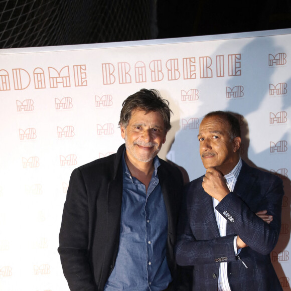 Pascal Elbé et Pascal Légitimus - Inauguration de la Brasserie " Madame Brasserie " au 1er étage de La Tour Eiffel à Paris. Le 22 Septembre 2022. © Bertrand Rindoff Petroff-Giancarlo Gorassini / Bestimage