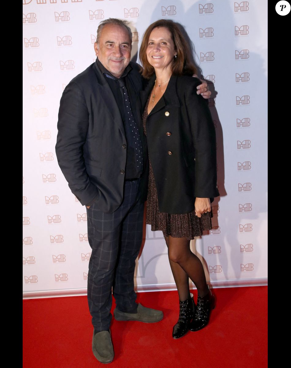 Antoine Duléry et sa femme Pascale Pouzadoux - Inauguration de la Brasserie " Madame Brasserie " au 1er étage de La Tour Eiffel à Paris. Le 22 Septembre 2022. © Bertrand Rindoff Petroff-Giancarlo Gorassini / Bestimage