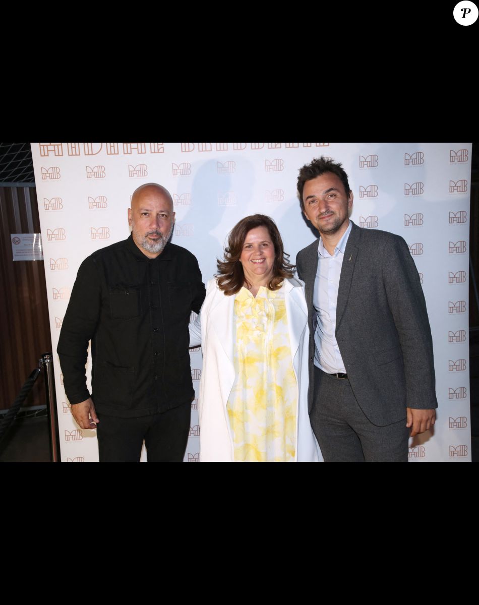 Frédéric Anton (Chef du restaurant Jules Vernes), Nathalie Bellon-Szabo (Directrice Générale Monde de Sodexo Live) et Jean-François Martins (Président de SETE, Société d'Exploitation de la Tour Eiffel) - Inauguration de la Brasserie " Madame Brasserie " au 1er étage de La Tour Eiffel à Paris. Le 22 Septembre 2022. © Bertrand Rindoff Petroff-Giancarlo Gorassini / Bestimage