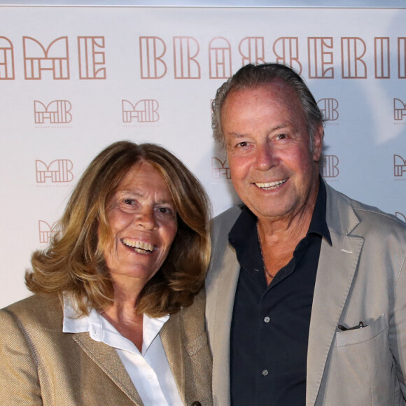 Michel Leeb et sa femme Béatrice - Inauguration de la Brasserie " Madame Brasserie " au 1er étage de La Tour Eiffel à Paris. Le 22 Septembre 2022. © Bertrand Rindoff Petroff-Giancarlo Gorassini / Bestimage