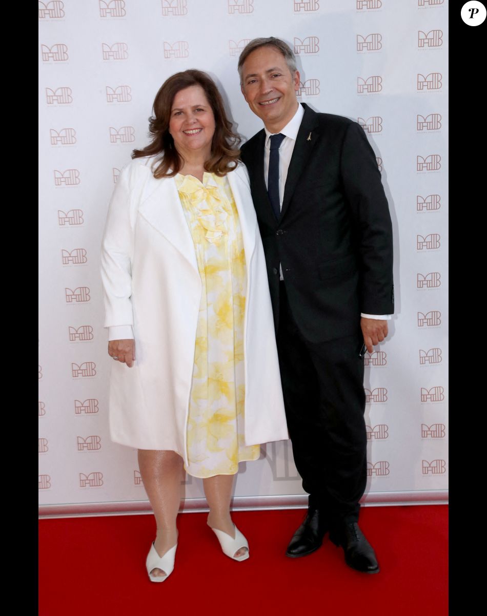 Nathalie Bellon-Szabo (Nathalie Bellon-Szabo (Directrice Générale Monde de Sodexo Live) et Patrick Branco-Ruivo (Directeur général de SETE, Société d'Exploitation de la Tour Eiffel) - Inauguration de la Brasserie " Madame Brasserie " au 1er étage de La Tour Eiffel à Paris. Le 22 Septembre 2022. © Bertrand Rindoff Petroff-Giancarlo Gorassini / Bestimage