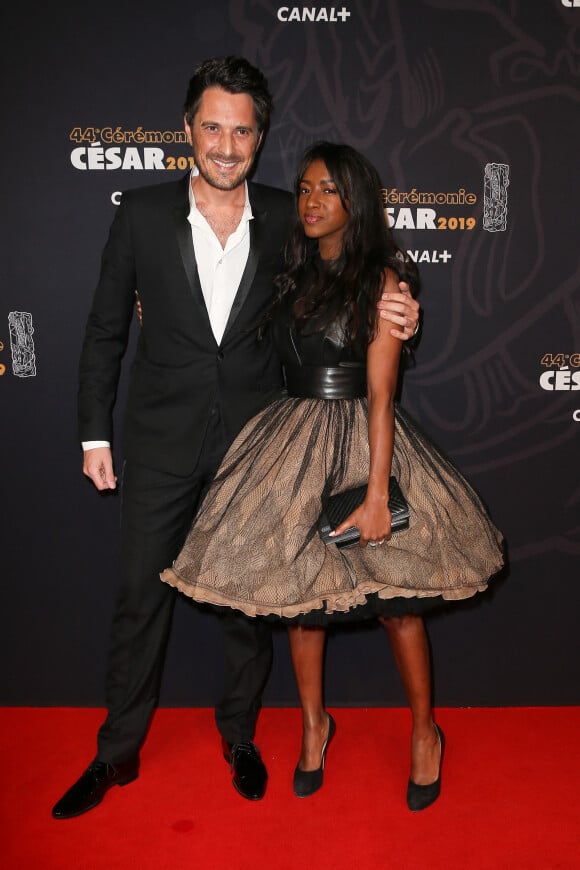 Hapsatou Sy et son compagnon Vincent Cerutti - Photocall de la 44ème cérémonie des César à la salle Pleyel à Paris. Le 22 février 2019 © Borde-Jacovides / Bestimage