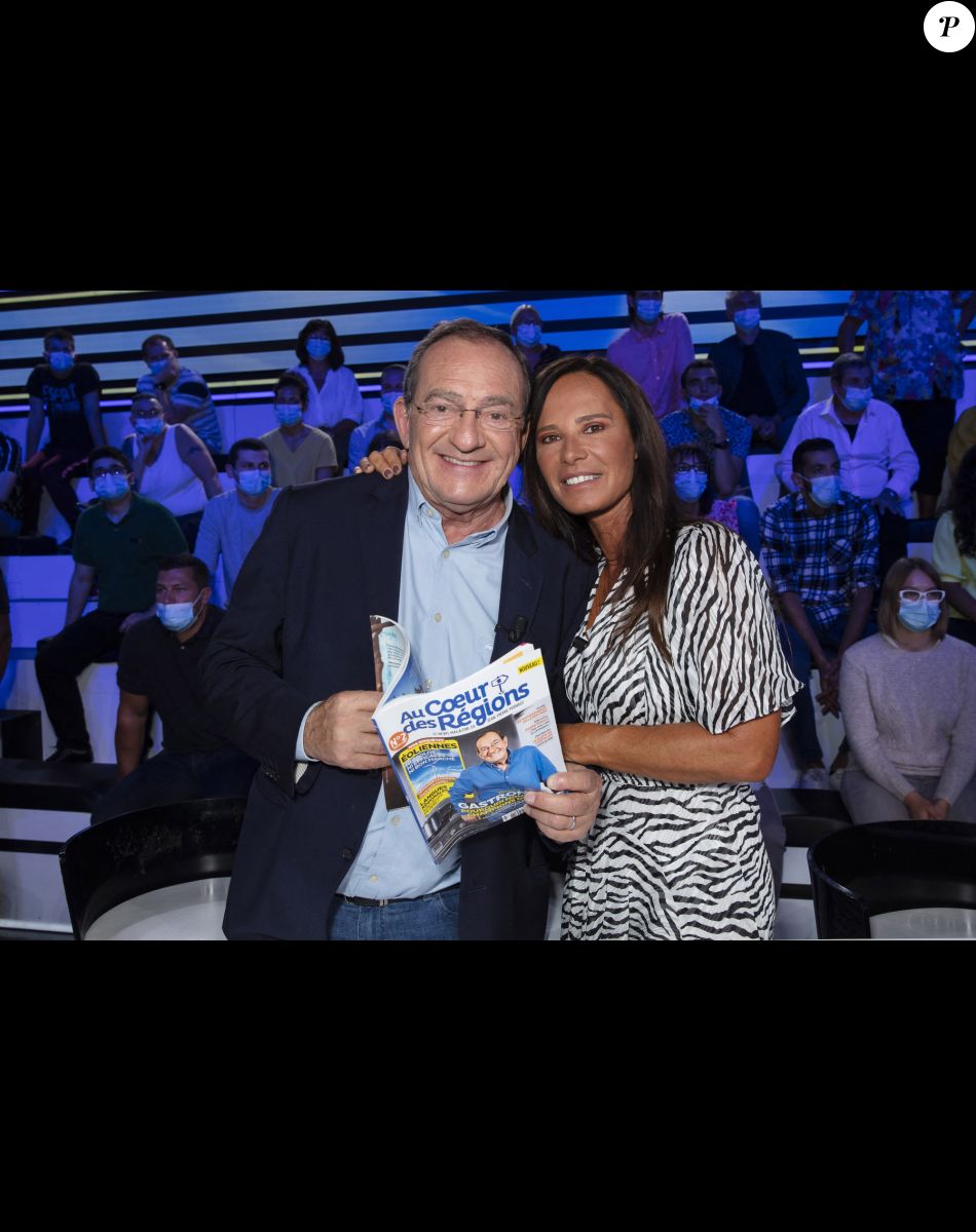 Exclusif - Jean-Pierre Pernaut et sa femme Nathalie Marquay-Pernaut - L'émission TPMP (Touche pas à Mon Poste) diffusée en direct le 31 Aout 2021 sur C8, en présence de Jean-Pierre Pernaut venu presenter son magazine "Au Coeur des Régions" (bimestriel) avec le soutien de son épouse Nathalie Marquay-Pernaut - Paris le 31 Aout 2021 © Jack Tribeca / Bestimage