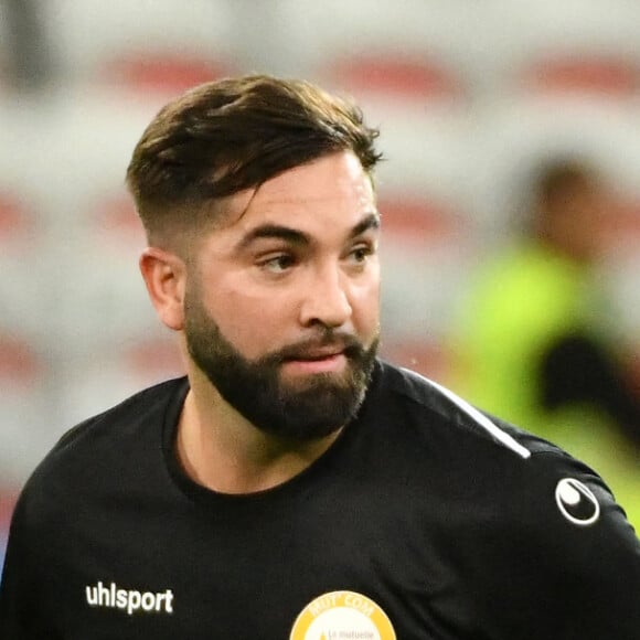 Kendji Girac - Match des Légendes, la rencontre qui mêle le football et le rugby au profit de l'association de P. Olmeta (ancien gardien de but et co-fondateur de l'association), "Un sourire, un espoir pour la vie" s'est déroulé à Nice à l'Allianz Riviera, le 26 septembre 2022. L'association de P. Olmetta est engagée en faveur des enfants atteints de cancer ou de maladie orpheline. © Bruno Bebert/Bestimage