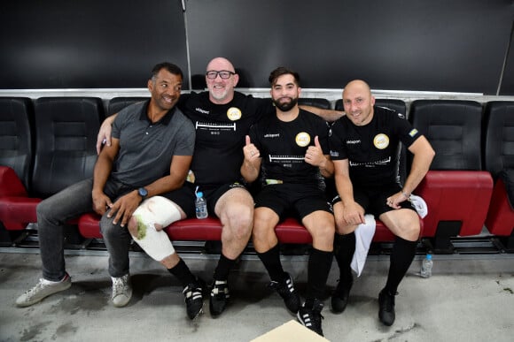 Kendji Girac, guest - Match des Légendes, la rencontre qui mêle le football et le rugby au profit de l'association de P. Olmeta (ancien gardien de but et co-fondateur de l'association), "Un sourire, un espoir pour la vie" s'est déroulé à Nice à l'Allianz Riviera, le 26 septembre 2022. L'association de P. Olmetta est engagée en faveur des enfants atteints de cancer ou de maladie orpheline. © Bruno Bebert/Bestimage