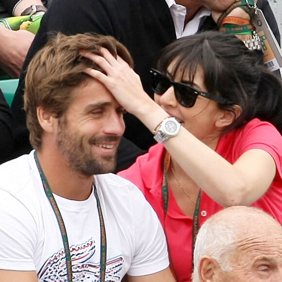 Nolwenn Leroy et Arnaud Clément lors du tournoi de Roland Garros en 2010