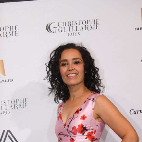 Aïda Touihri - Photocall du défilé de mode prêt-à-porter printemps-été 2023 Femmes "Christophe Guillarmé" lors de la fashion week de Paris à l'Atelier Renault à Paris le 28 septembre 2022. © Rachid Bellak/Bestimage