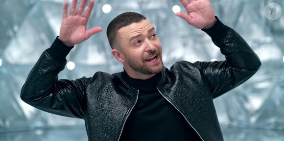 Justin Timberlake dans le clip du titre "The Other Side" issu de la Bande originale du film "Les Trolls 2". Los Angeles. Le 2 mars 2020. 