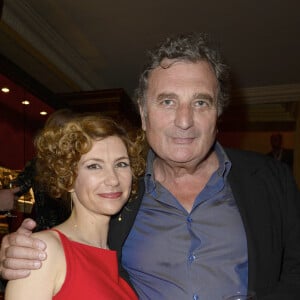 Florence Pernel et son mari Patrick Rotman - Derniere de la piece "Quadrille" au Theatre Edouard Vll a Paris le 18 juin 2013.