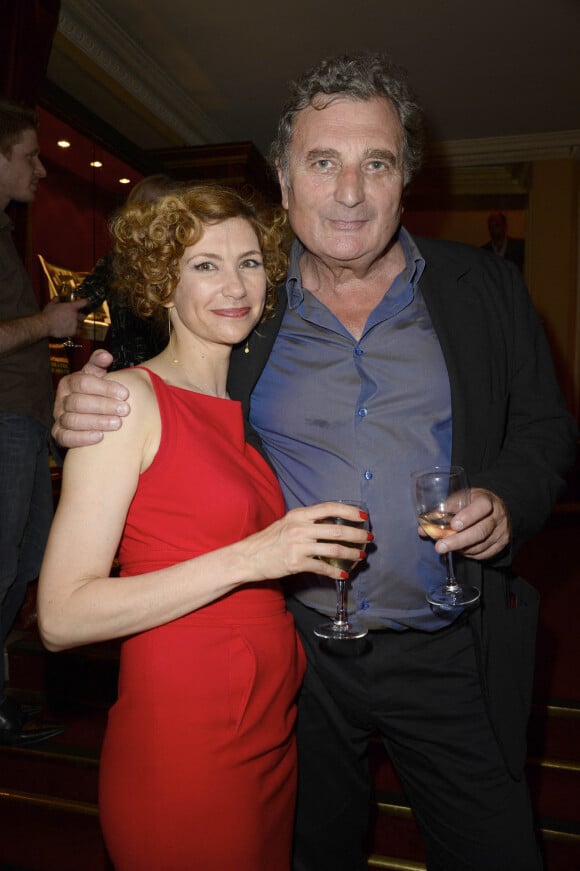 Florence Pernel et son mari Patrick Rotman - Derniere de la piece "Quadrille" au Theatre Edouard Vll a Paris le 18 juin 2013.
