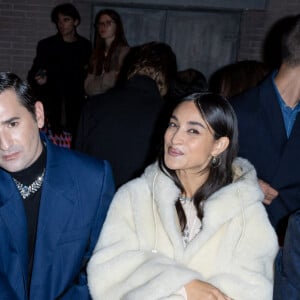 Valeria Bruni Tedeschi, Nicolas Maury, Camélia Jordana et Lukas Ionesco - Front Row du défilé Lanvin Collection Femme Prêt-à-porter Printemps/Eté 2023 lors de la Fashion Week de Paris (PFW), France, le 3 octobre 2022. © Olivier Borde/Bestimage 