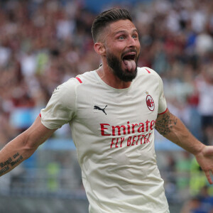 Olivier Giroud - L'AC Milan sacré champion d'Italie lors de la dernière journée le 22 mai 2022.