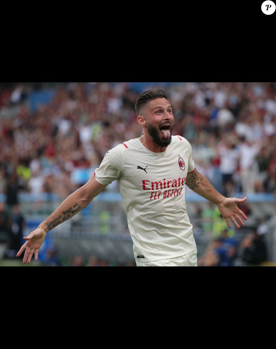 Olivier Giroud - L'AC Milan sacré champion d'Italie lors de la dernière journée le 22 mai 2022.