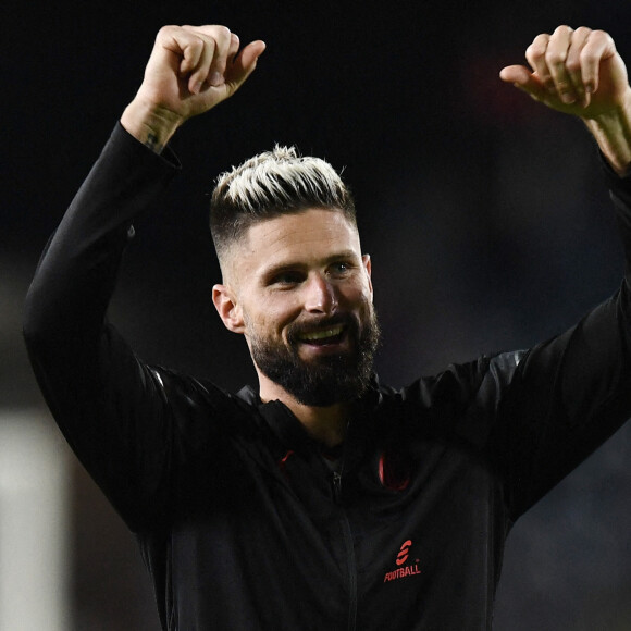 Olivier Giroud lors du match "Empoli - Milan' à Empoli, le 2 octobre 2022.