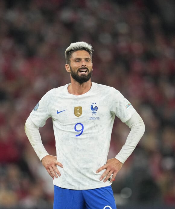 Olivier Giroud (France) - L'équipe de France de football s'incline face au Danemark (2 - 0) à l'issue du match de la Ligue des Nations à Copenhague.