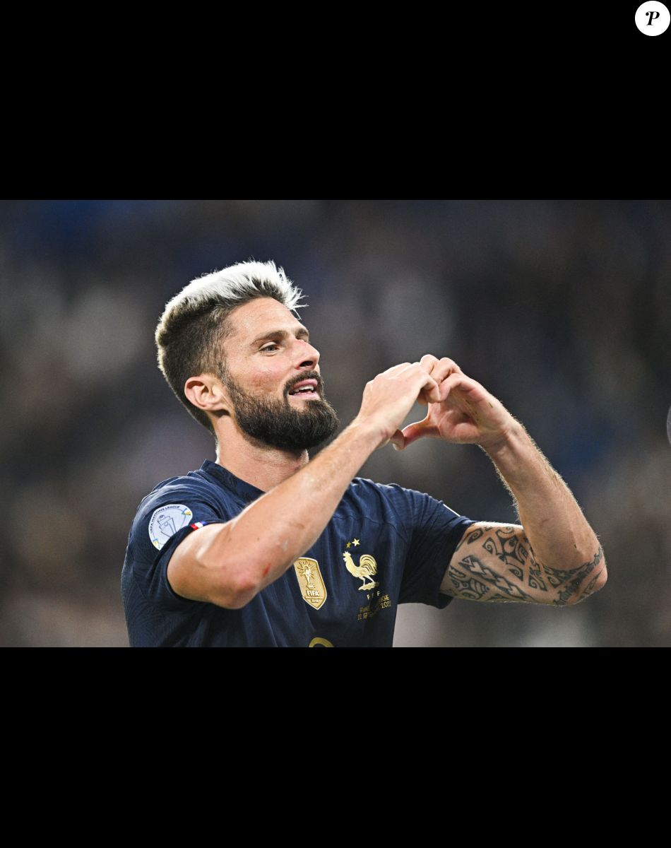 Olivier Giroud (Fra) - Match de la 5ème et avant-dernière journée de Ligue des nations entre la France et l'Autriche (2-0) au Stade de France à Saint-Denis le 22 septembre 2022.