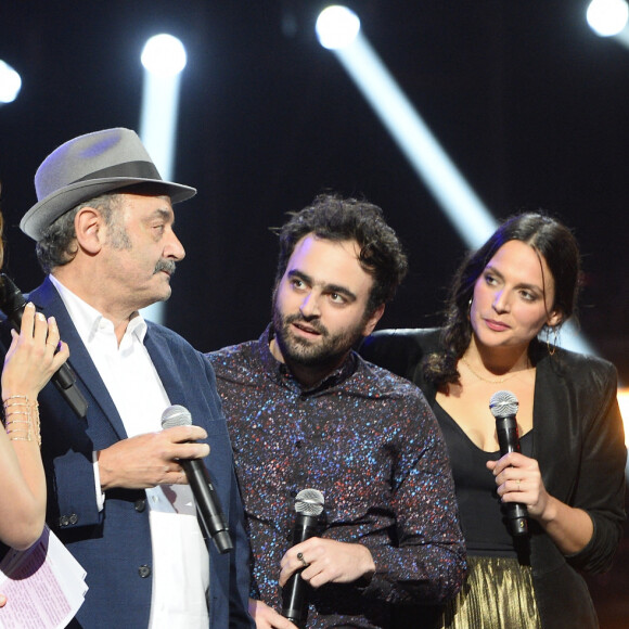 Virginie Guilhaume, Louis, Joseph, Anna et Matthieu Chedid - Cérémonie des 31 èmes Victoires de la Musique au Zénith de Paris le 12 février 2016 © Guirec Coadic / Bestimage 