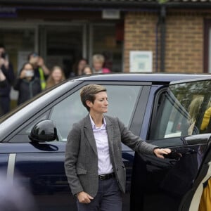 Catherine (Kate) Middleton, princesse de Galles, visite la maternité du Royal Surrey County Hospital à Guildford, le 5 octobre 2022. Sa venue a pour objectif d'en savoir plus sur le soutien holistique qu'il offre aux femmes enceintes et aux nouvelles mères pour s'assurer qu'elles reçoivent les meilleurs soins possibles tout au long et au-delà de leur grossesse. 