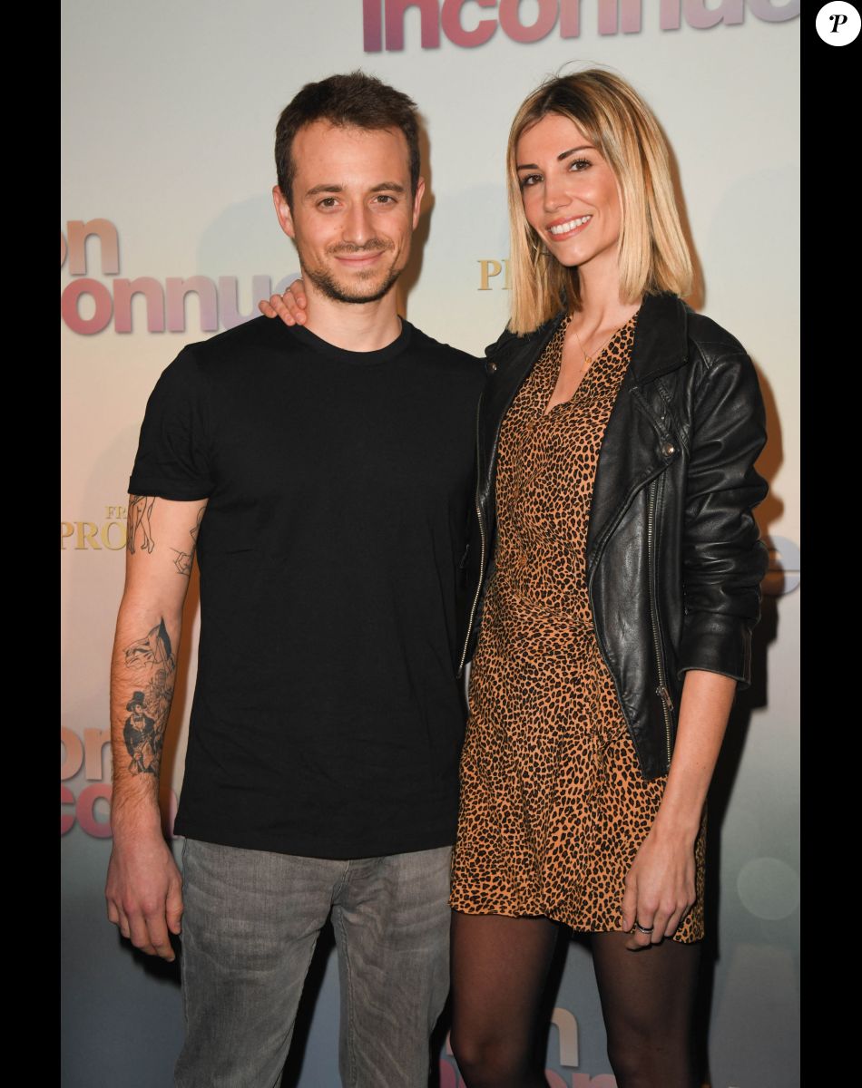 Hugo Clément et sa compagne Alexandra Rosenfeld (Miss France 2006) - Avant-première du film "Mon Inconnue" au cinéma UGC Normandie à Paris le 1er avril 2019. © Coadic Guirec/Bestimage