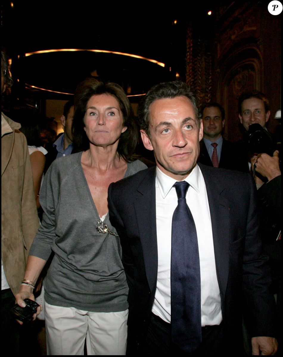 Nicolas Sarkozy et Cécilia Attias - Soirée au Fouquet's.
