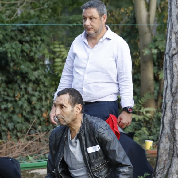 Exclusif - Zinedine Soualem - 6ème édition du trophée de pétanque solidaire " Ne perdez pas la boule " au Boulodrome de la Boule Saint James, route de la Muette à Neuilly. Le 22 septembre 2022 © Marc Ausset-Lacroix / Bestimage 