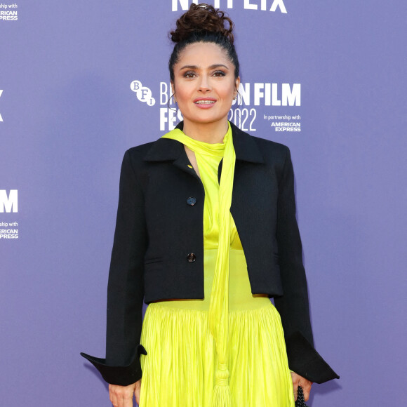 Salma Hayek au "BFI London Film Festival" pour l'avant-première de "Bardo, False Chronicle Of A Handle Of Truths''. Photo d'Ana M. Wiggins / Avalon/ABACAPRESS.COM
