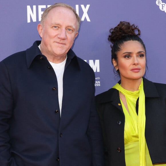 Salma Hayek et François Henri Pinault au "BFI London Film Festival" pour l'avant-première de "Bardo, False Chronicle Of A Handle Of Truths''. Photo d'Ana M. Wiggins / Avalon/ABACAPRESS.COM