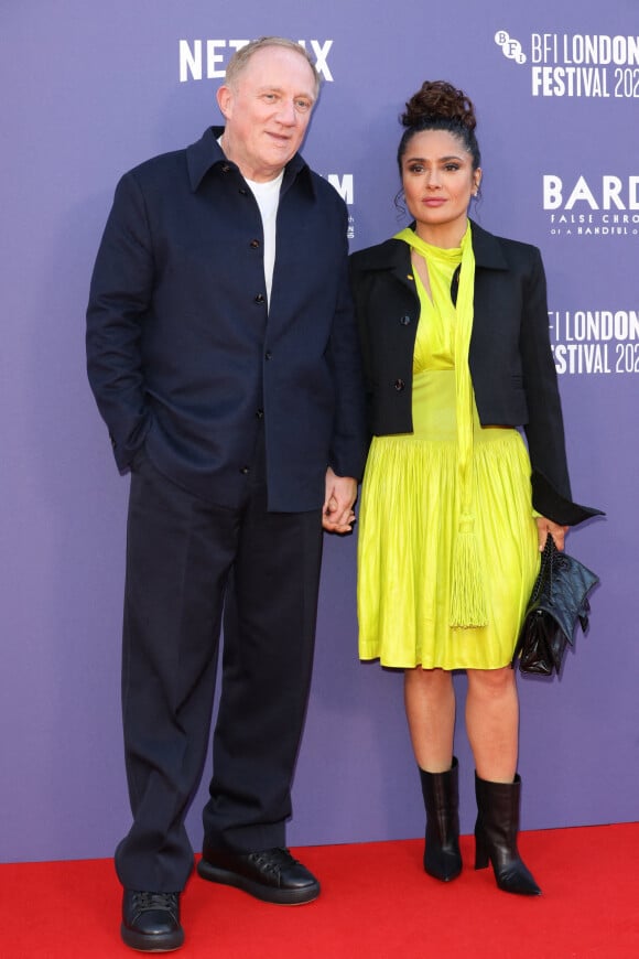 Salma Hayek et François Henri Pinault au "BFI London Film Festival" pour l'avant-première de "Bardo, False Chronicle Of A Handle Of Truths''. Photo d'Ana M. Wiggins / Avalon/ABACAPRESS.COM