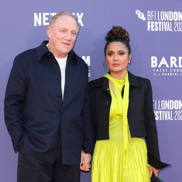 Salma Hayek et François Henri Pinault au "BFI London Film Festival" pour l'avant-première de "Bardo, False Chronicle Of A Handle Of Truths''. Photo d'Ana M. Wiggins / Avalon/ABACAPRESS.COM