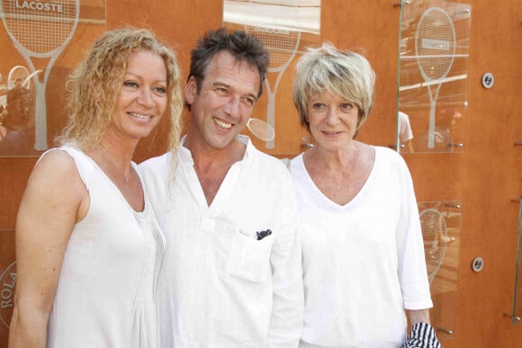 Alice Dona, Raphaëlle Ricci et son compagnon à Roland-Garros en 2012