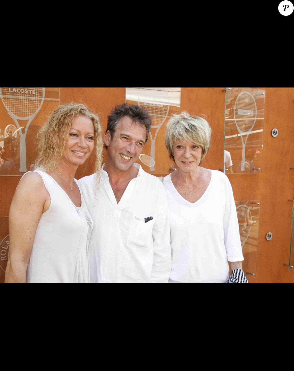 Alice Dona, Raphaëlle Ricci et son compagnon à Roland-Garros en 2012