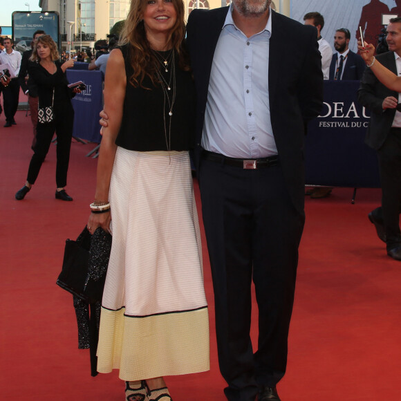 Stéphane Guillon et sa femme Muriel Cousin lors de la première de "Imperium" au 42ème Festival du cinéma américain de Deauville, France, le 9 septembre 2016. © Denis Guignebourg/Bestimage