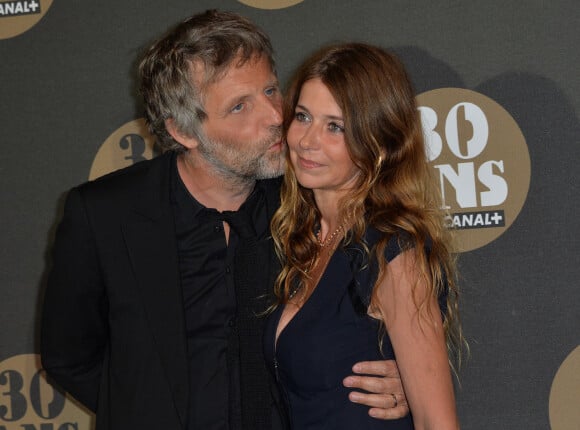 Stéphane Guillon et sa femme Muriel - Soirée des 30 ans de Canal + au Palais de Tokyo à Paris le 4 novembre 2014.