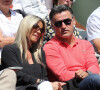 Christophe Galtier et sa femme - People dans les tribunes lors du tournoi de tennis de Roland Garros à Paris le 30 mai 2015. 