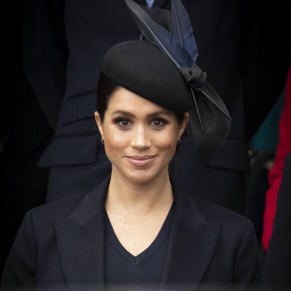 Meghan Markle, duchesse de Sussex - La famille royale assiste à la messe de Noël à Sandringham le 25 décembre 2018. 