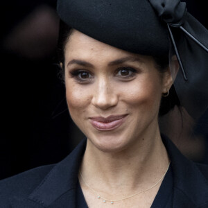 Meghan Markle, la duchesse de Sussex enceinte - La famille royale britannique se rend à la messe de Noël à l'église Sainte-Marie-Madeleine à Sandringham, le 25 décembre 2018. 