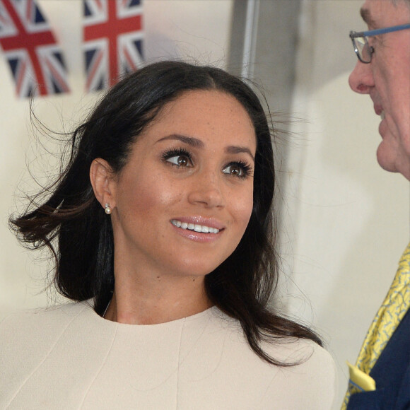 Meghan Markle, duchesse de Sussex, effectue son premier déplacement officiel avec la reine d'Angleterre, lors de leur visite à Chester. Le 14 juin 2018 