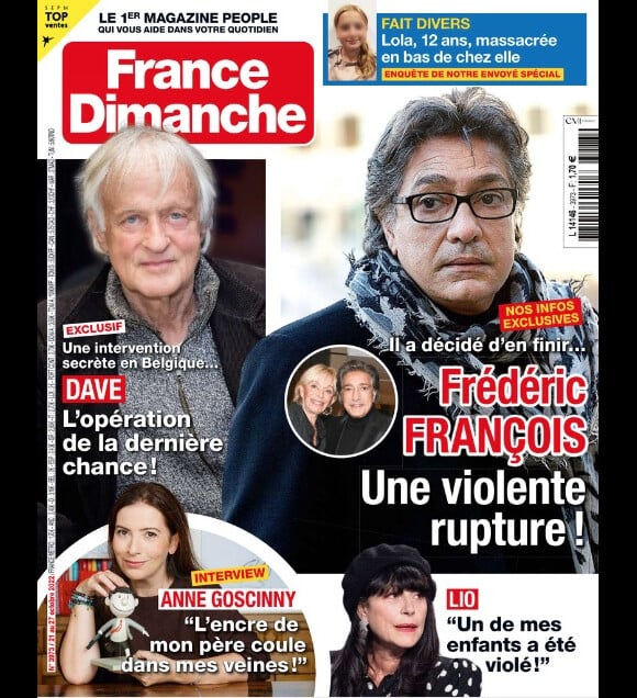 Retrouvez toutes les informations sur Frédéric François dans le magazine France Dimanche n°3973 du 21 octobre 2022.