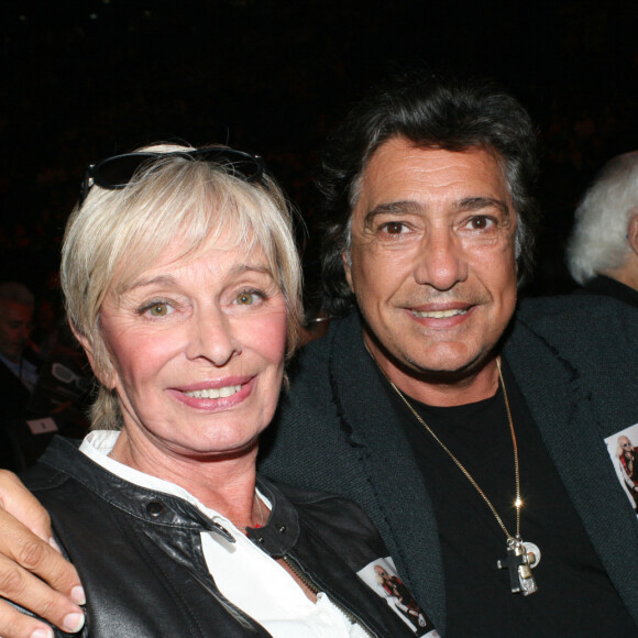 Frédéric François et sa femme Monique au concert de Michel Polnareff à l'AccorHotels Arena de Paris le 7 mai 2016.