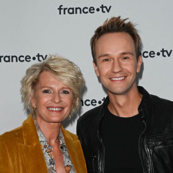 Sophie Davant et Cyril Féraud - Conférence de presse du Telethon 2022 à Paris le 21 octobre 2022. © Coadic Guirec / Bestimage