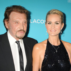 Johnny Hallyday et sa femme Laeticia au 17ème "Costume Designers Guild Awards" à Beverly Hills