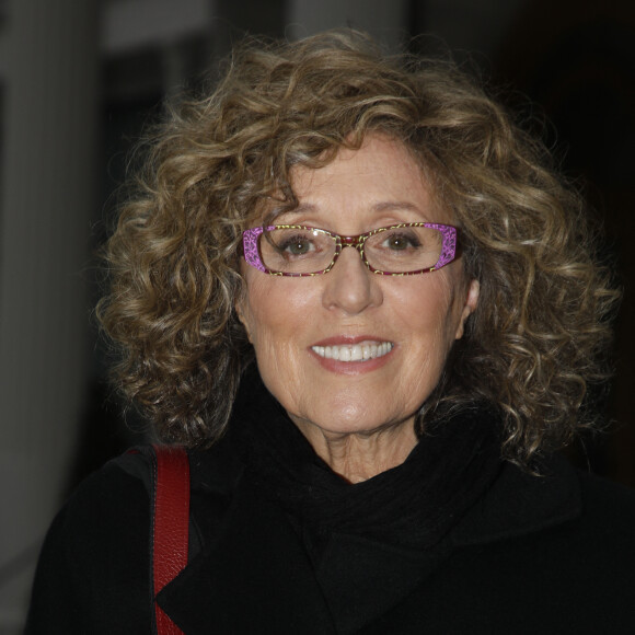 Exclusif - Mireille Dumas - Arrivées des artistes à l'enregistrement de l'émission "Vivement dimanche prochain" au studio Gabriel à Paris, diffusée le 30 janvier 2022. 