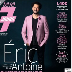 Eric Antoine en couverture du magazine "Télé 7 Jours" du 3 octobre 2022